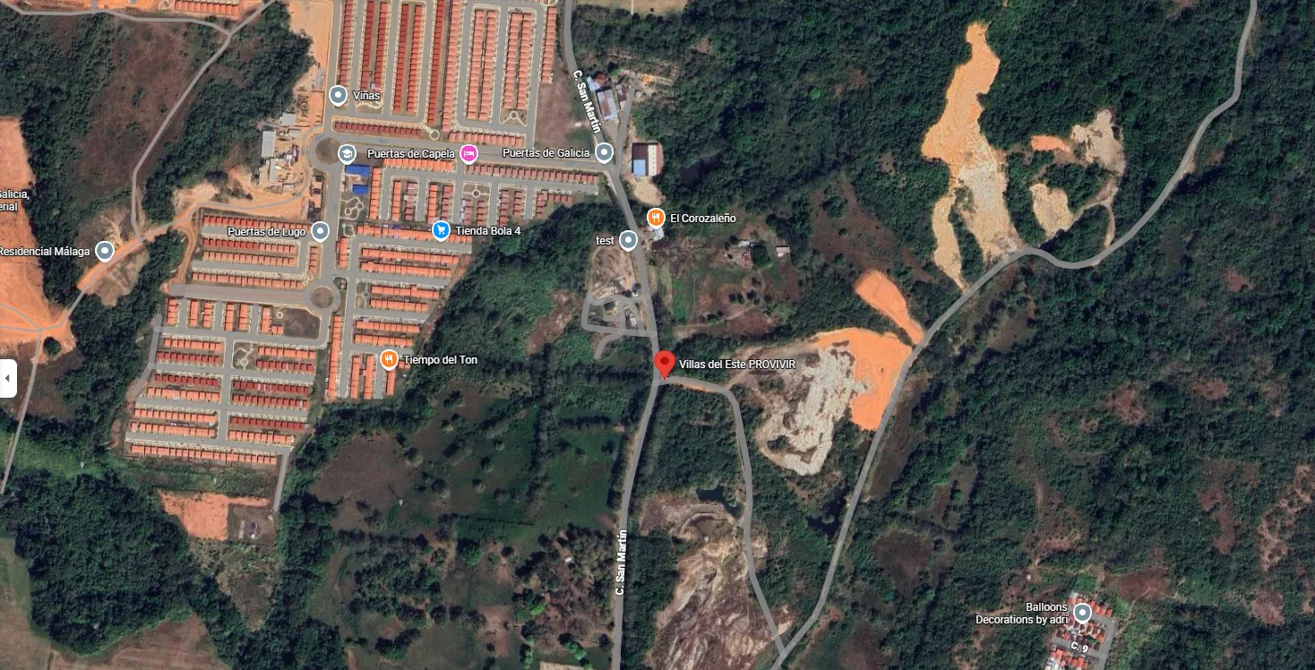 Ubicación de Villas del Este